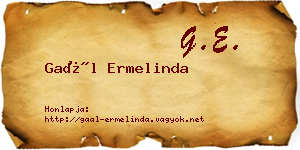 Gaál Ermelinda névjegykártya
